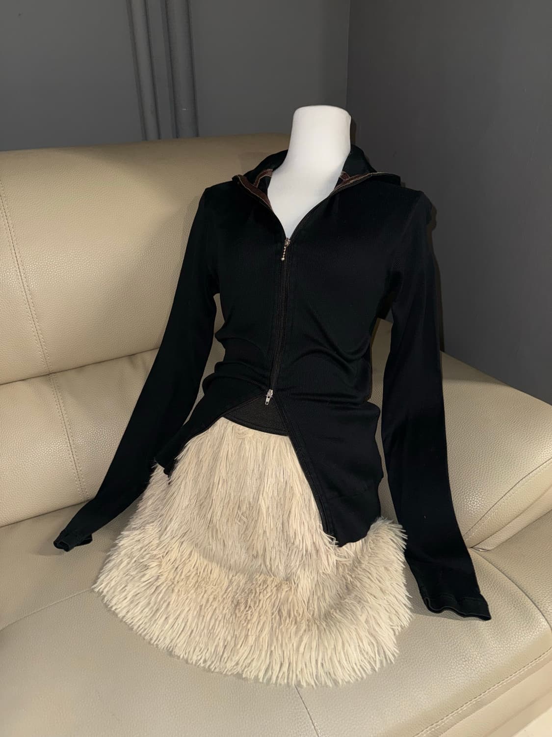 Winter y2k girl codi set 상품이미지2