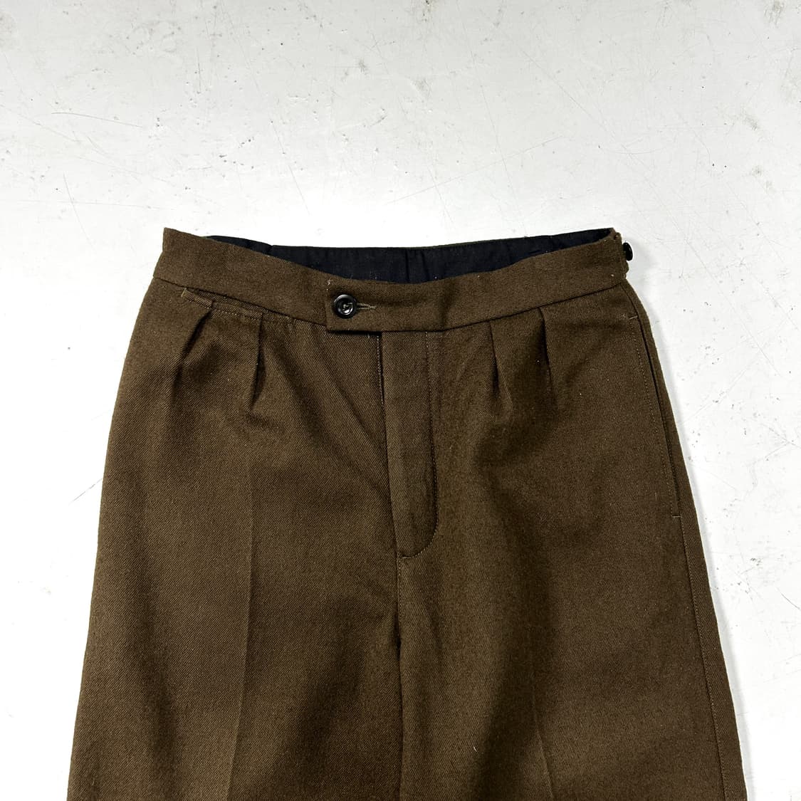 MHL 카키 울 와이드팬츠 상품이미지2