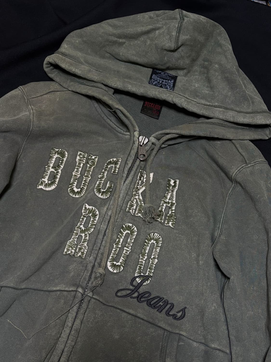 버커루 그런지 워싱 후드집업 상품이미지1