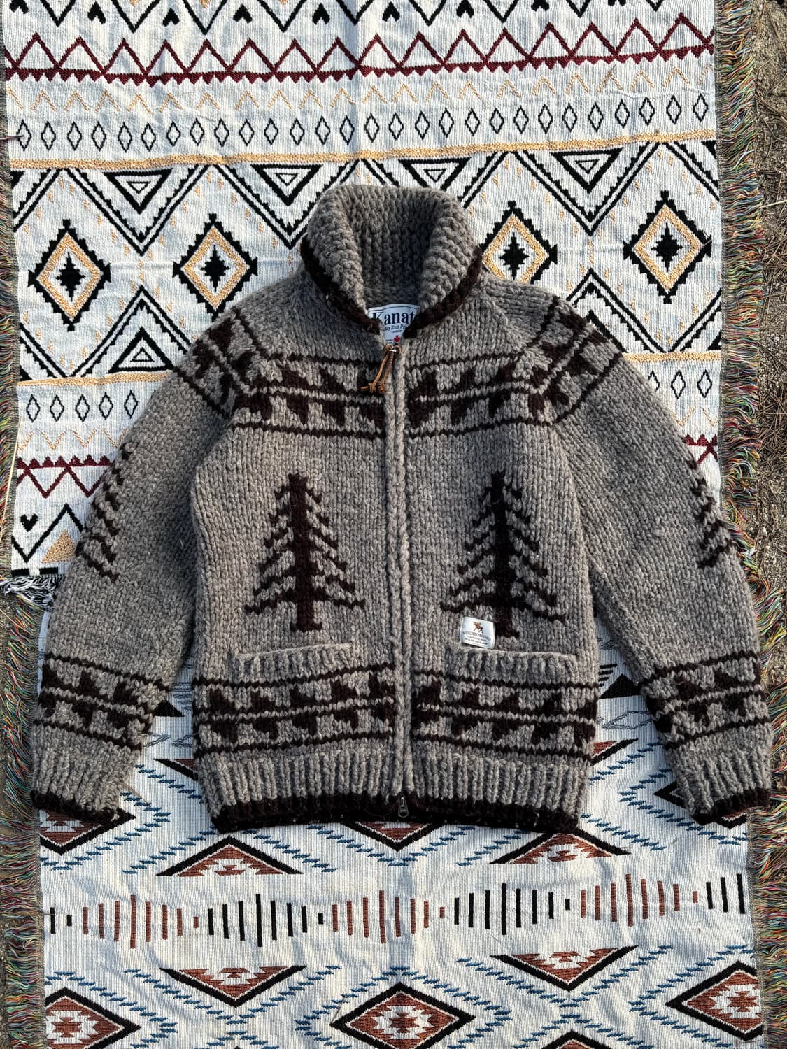 NEIGHBORHOOD × Kanata Cowichan Zip Knit 상품이미지1