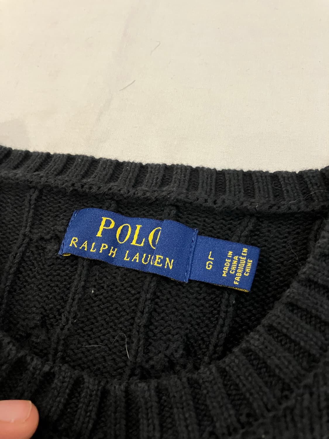 폴로 랄프로렌 꽈바기 케이블 니트 상품이미지3