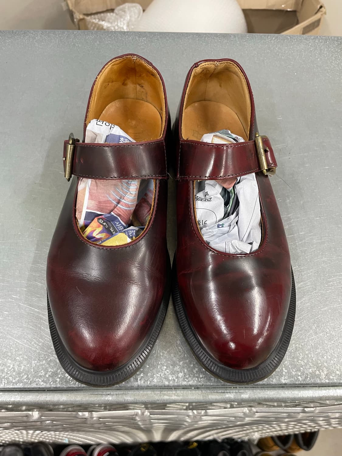 닥터마틴 메리제인 엘피 체리 레드 uk4 상품이미지5