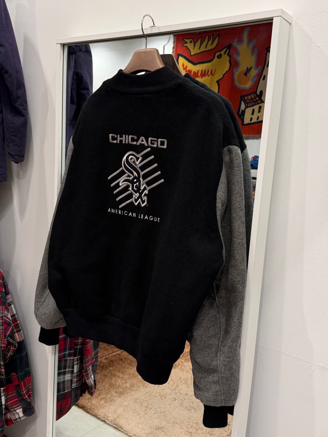 90s Delong MLB 화이트 삭스 울 바시티 자켓 (USA) 상품이미지5