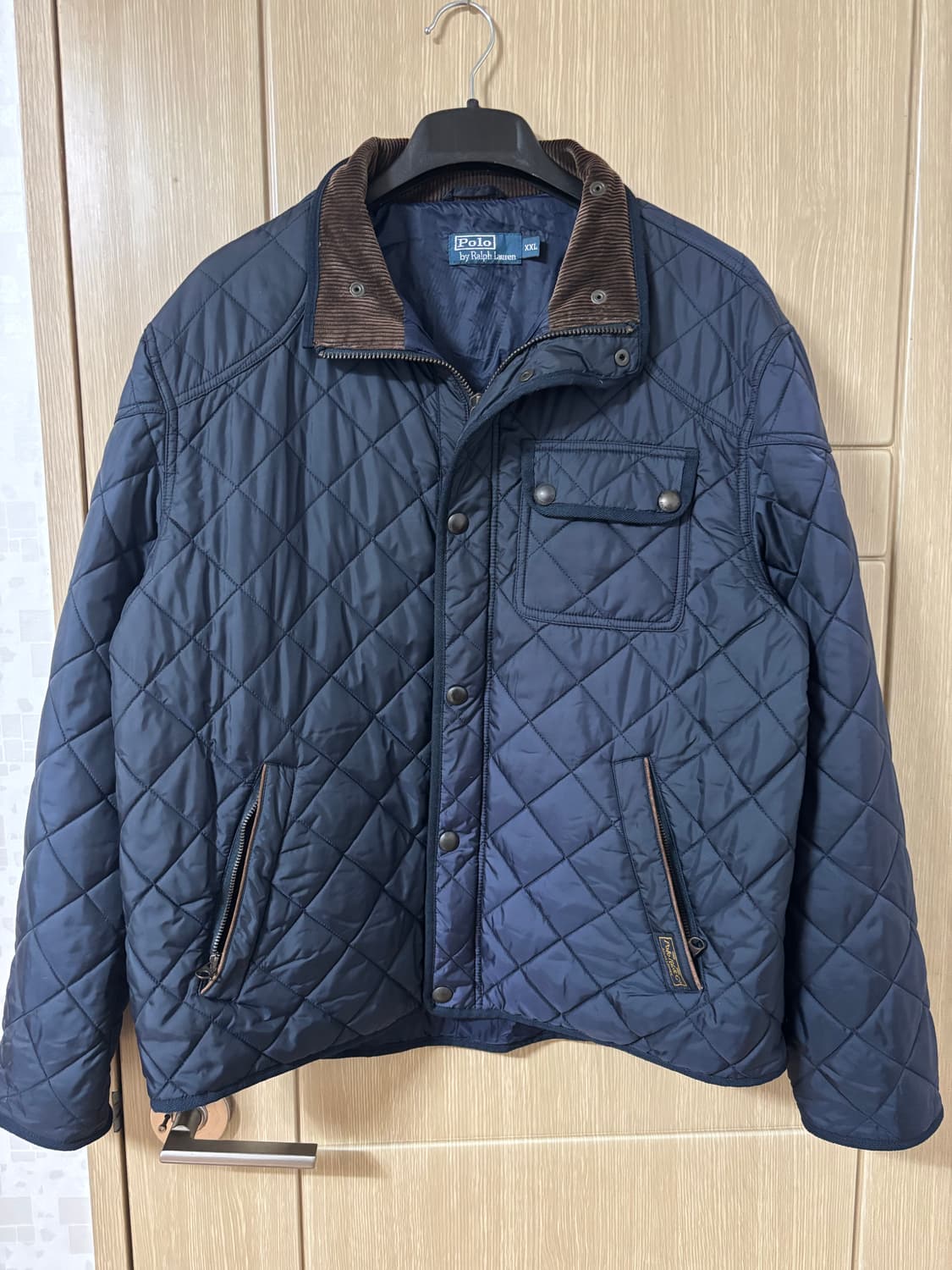 폴로 랄프로렌 네이비 퀼팅 자켓 XXL 상품이미지1