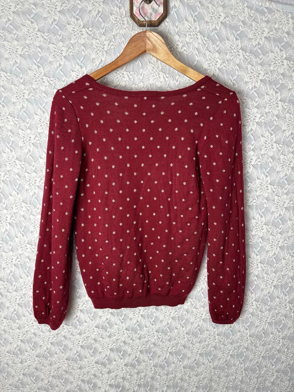 레드 도트 가디건 상품이미지9