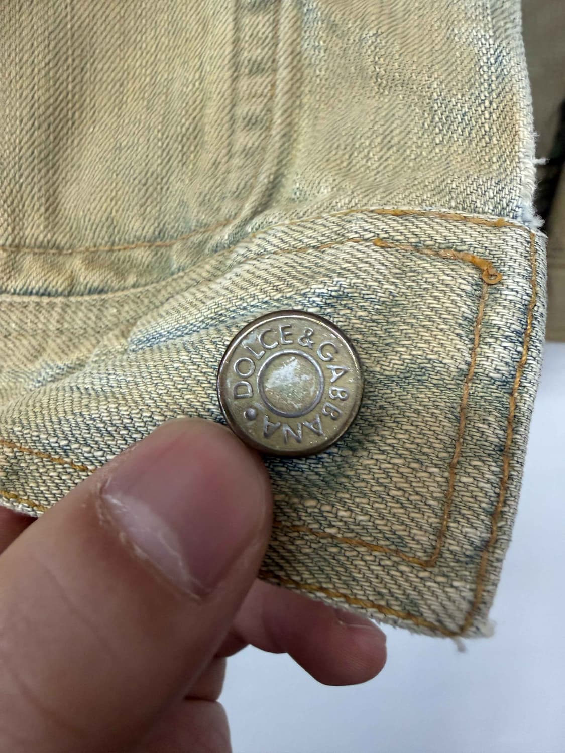 돌체앤가바나 가공 데님자켓 상품이미지5