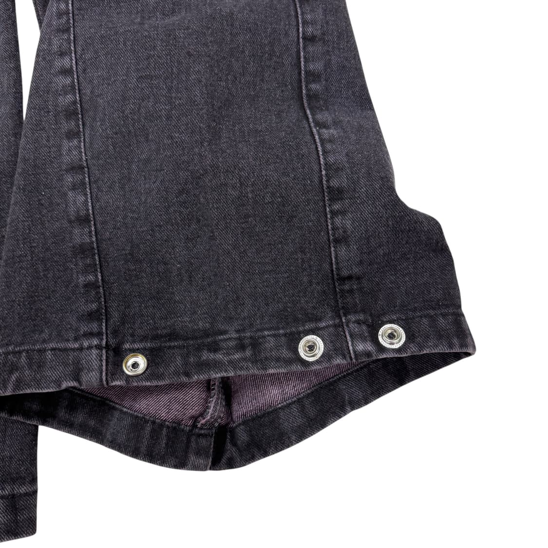 로제프란츠 사이드 턱 와이드 데님팬츠 바지 핑크블랙 M 상품이미지2