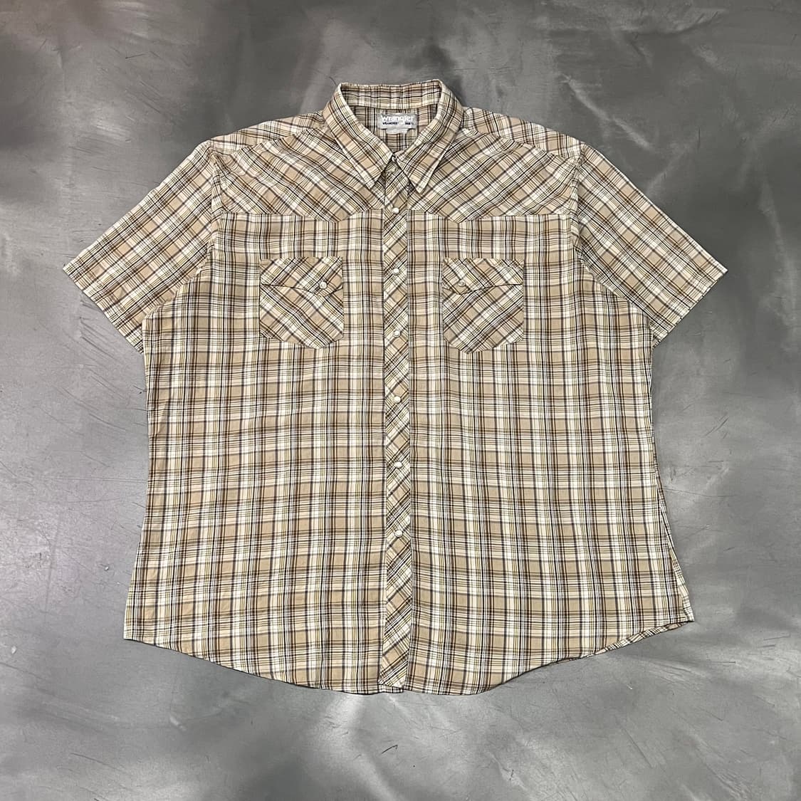  랭글러 체크 웨스턴 하프 셔츠 y16434 상품이미지1