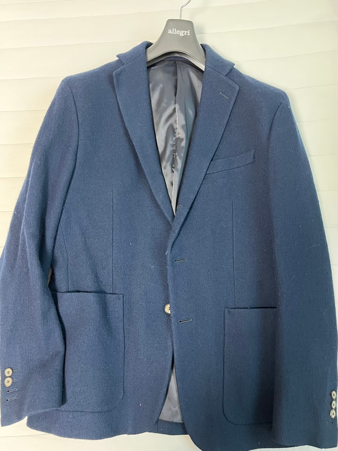 알레그리 네이비 울 블레이저 상품이미지1