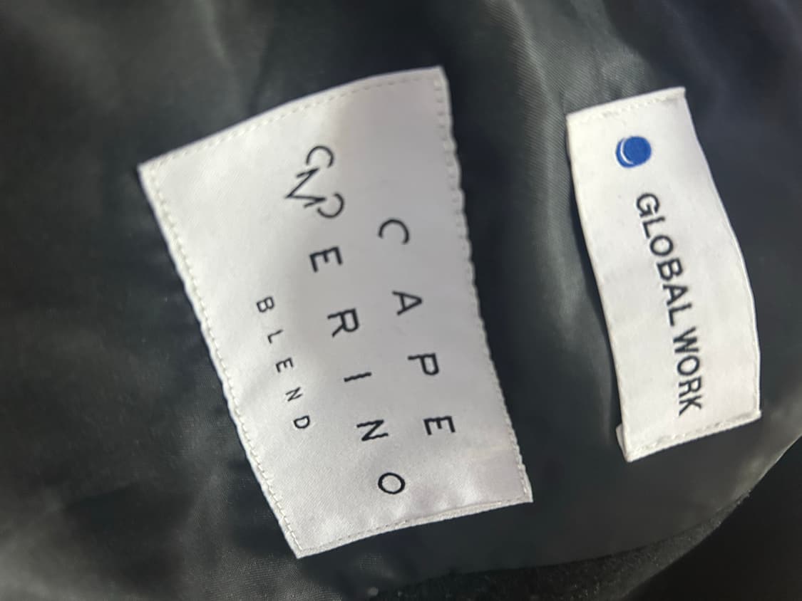 글로벌 웍스 케이프메리노 노카라 코트 M사이즈 상품이미지4