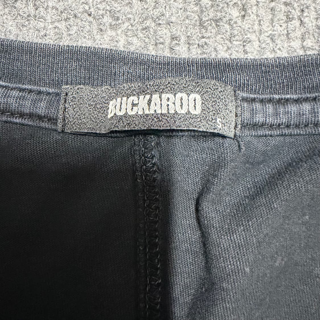 딱붙핏 버커루 네이비 긴팔티 S 상품이미지3