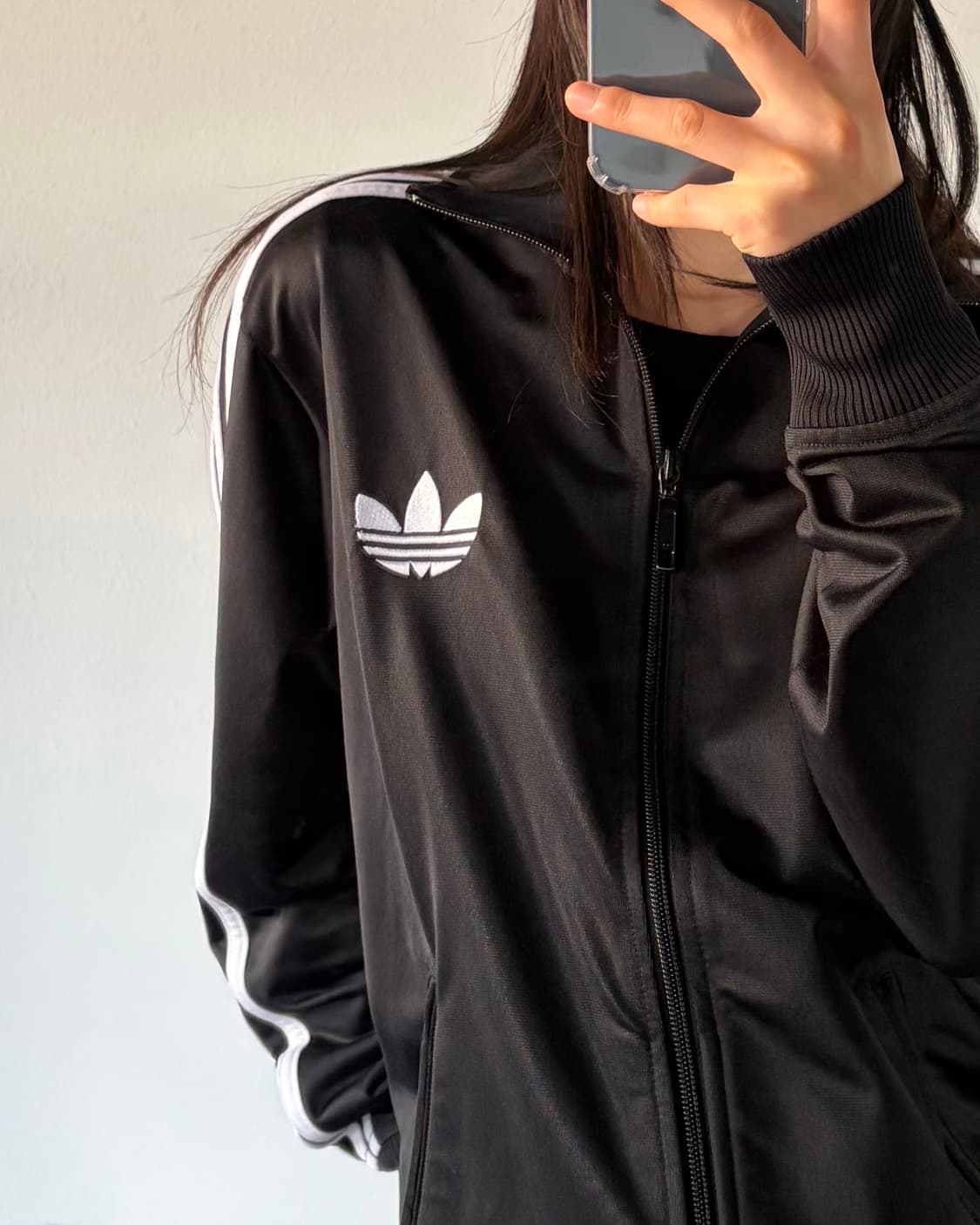 [XS]아디다스 구형 파이어버드 블랙 트랙탑 져지 상품이미지2