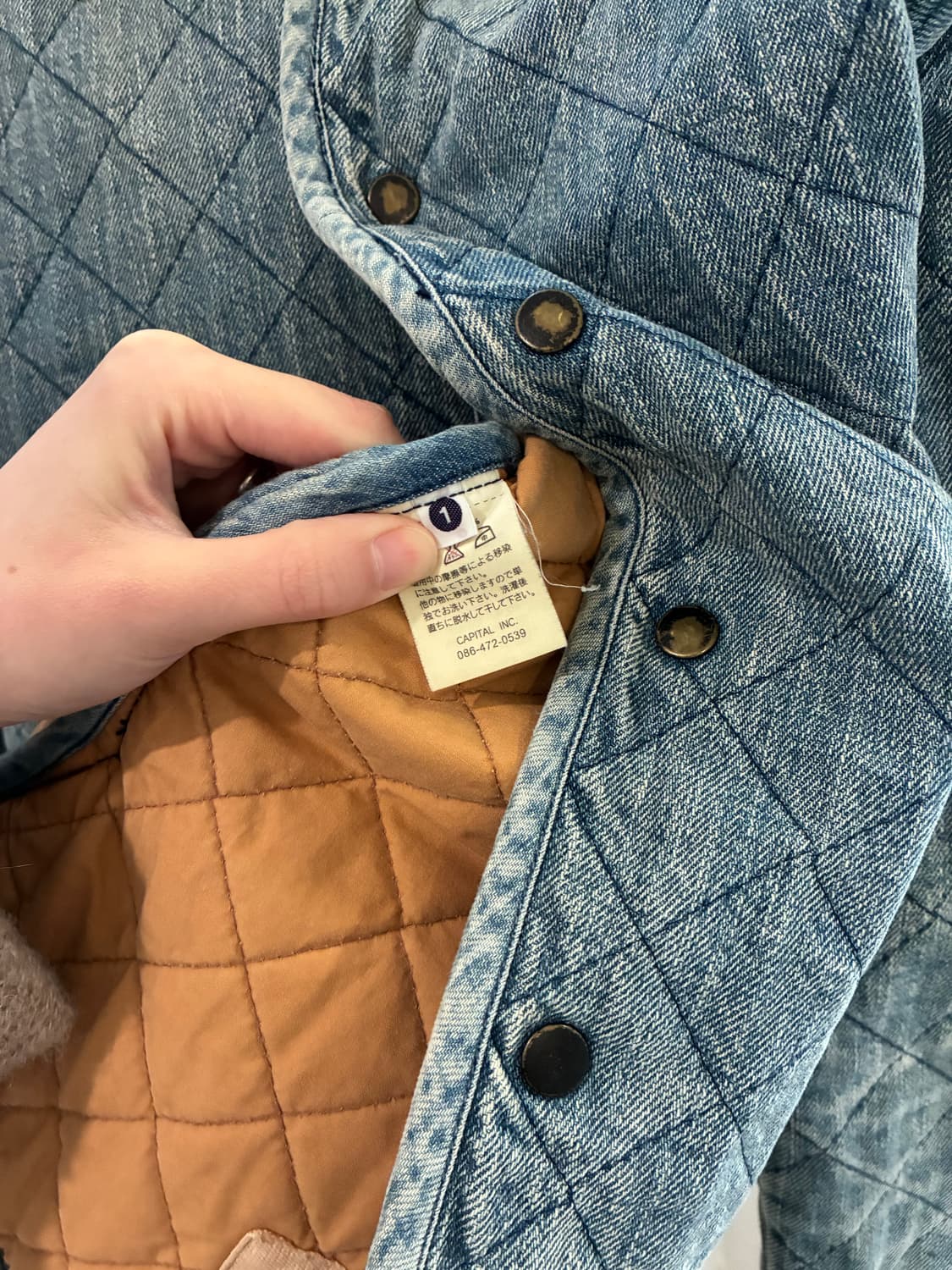 캐피탈 데님 퀼팅 자켓 상품이미지8