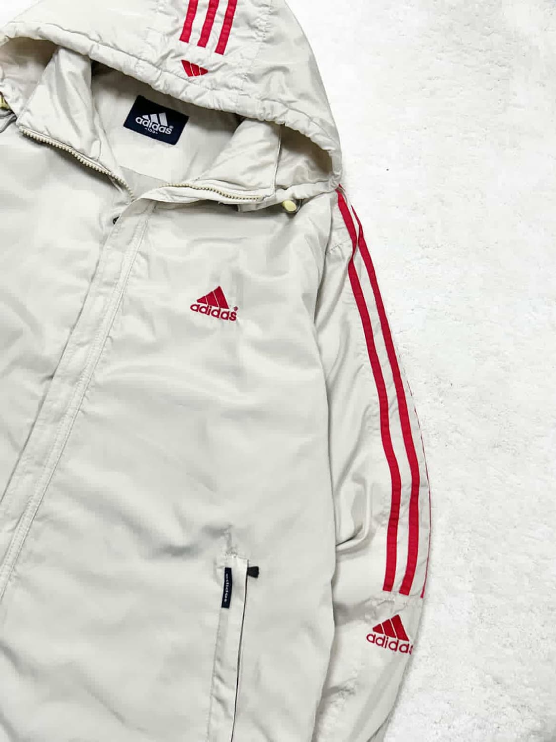 아디다스 90‘s 빅로고 삼선 누빔자켓 상품이미지6