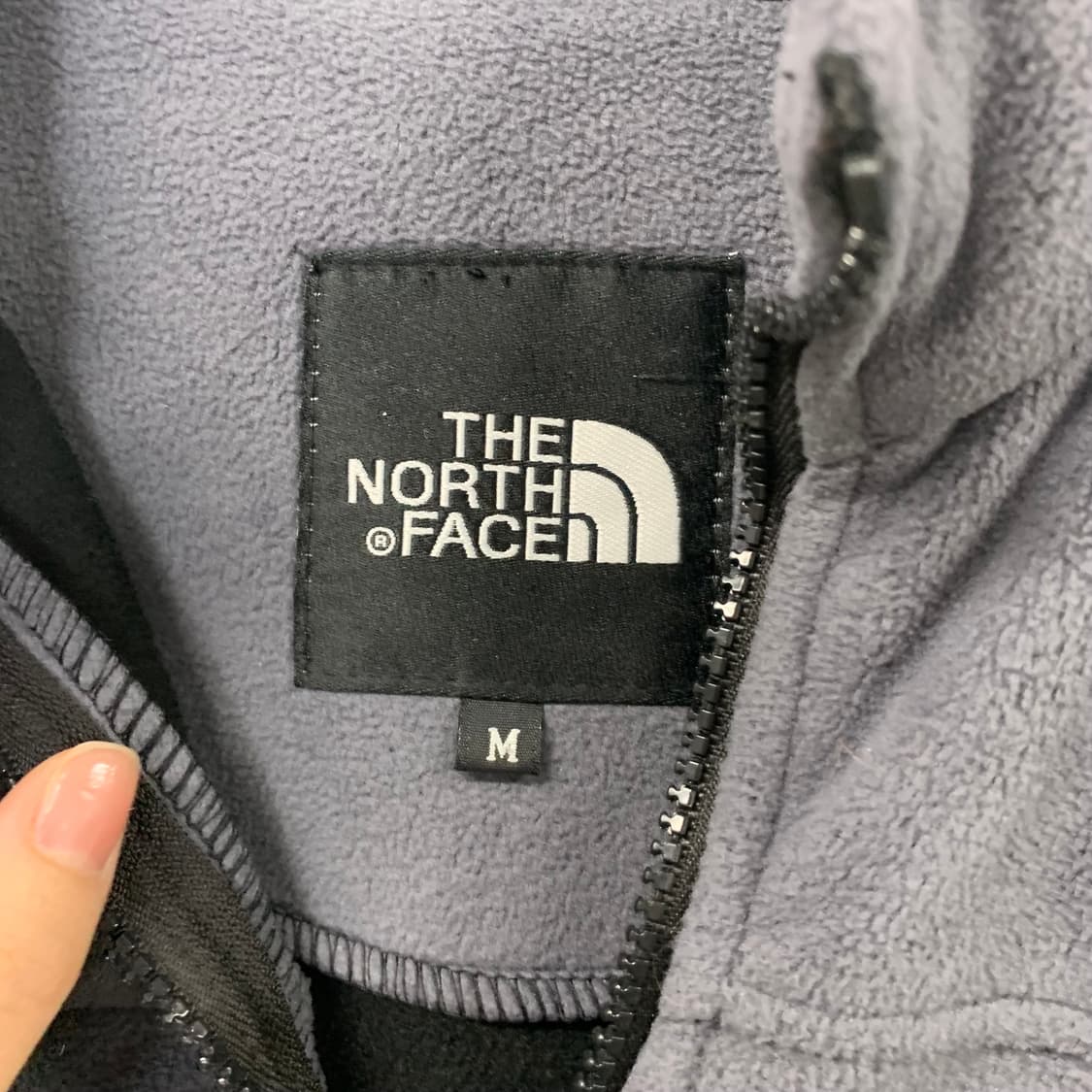 노스페이스 자수로고 그레이 플리스 자켓 상품이미지7