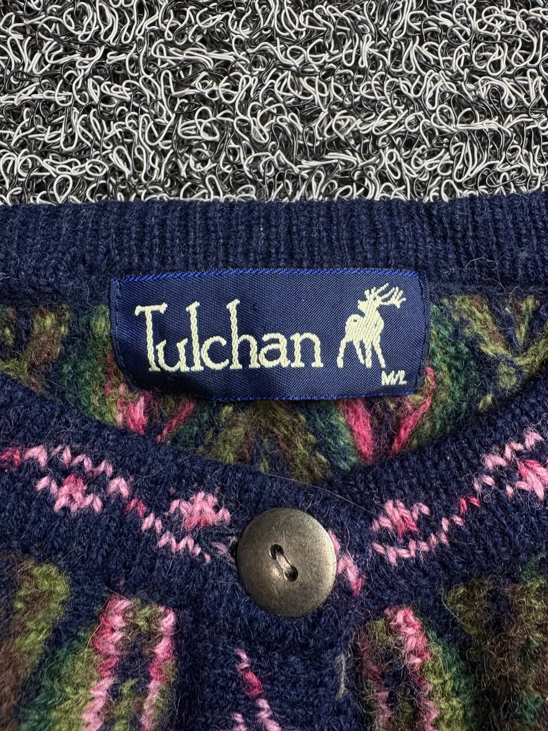 빈티지 아카이브 플로럴 패턴 울 가디건 2103 상품이미지3