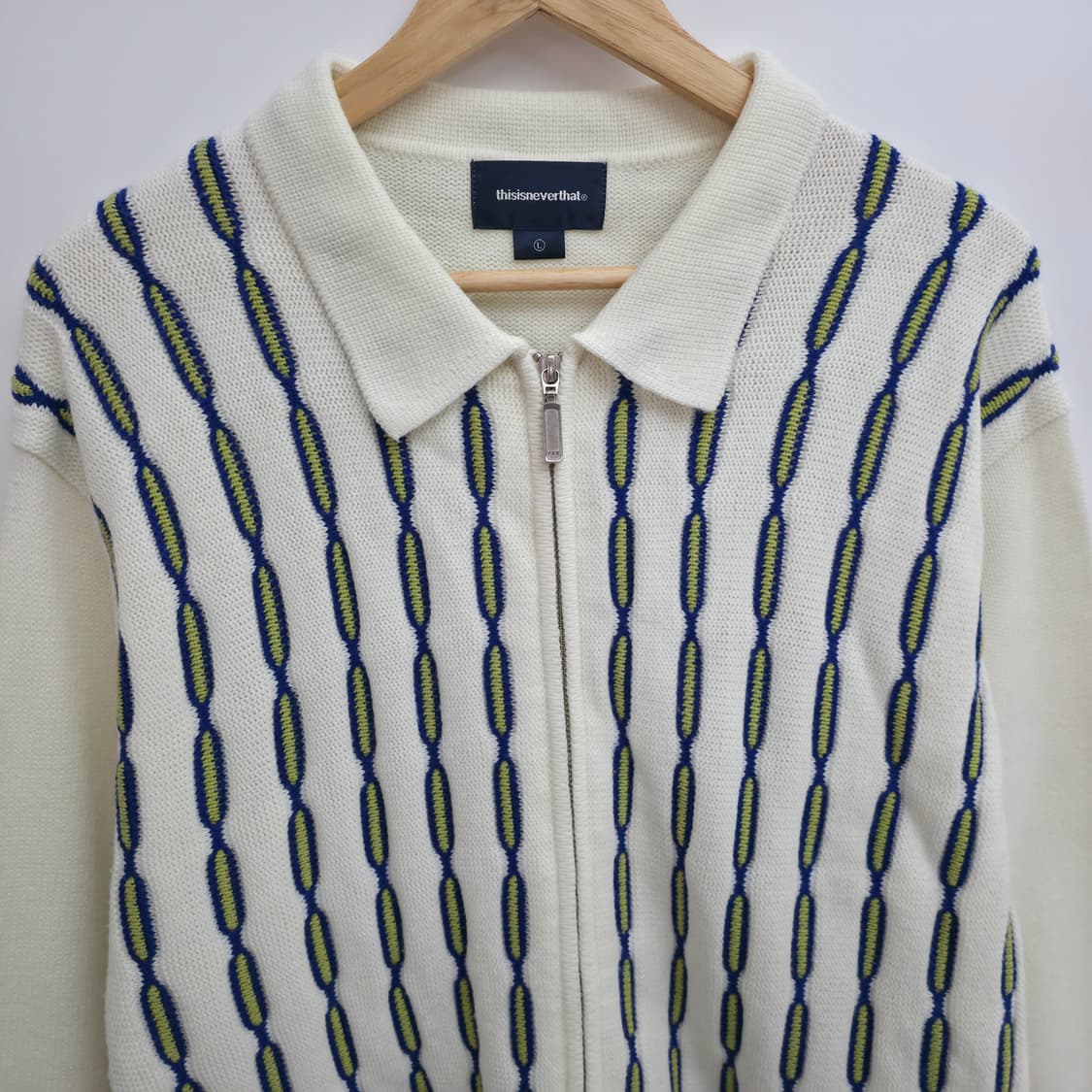 [L] 디스이즈네버댓 니트 카라 집업 상품이미지2