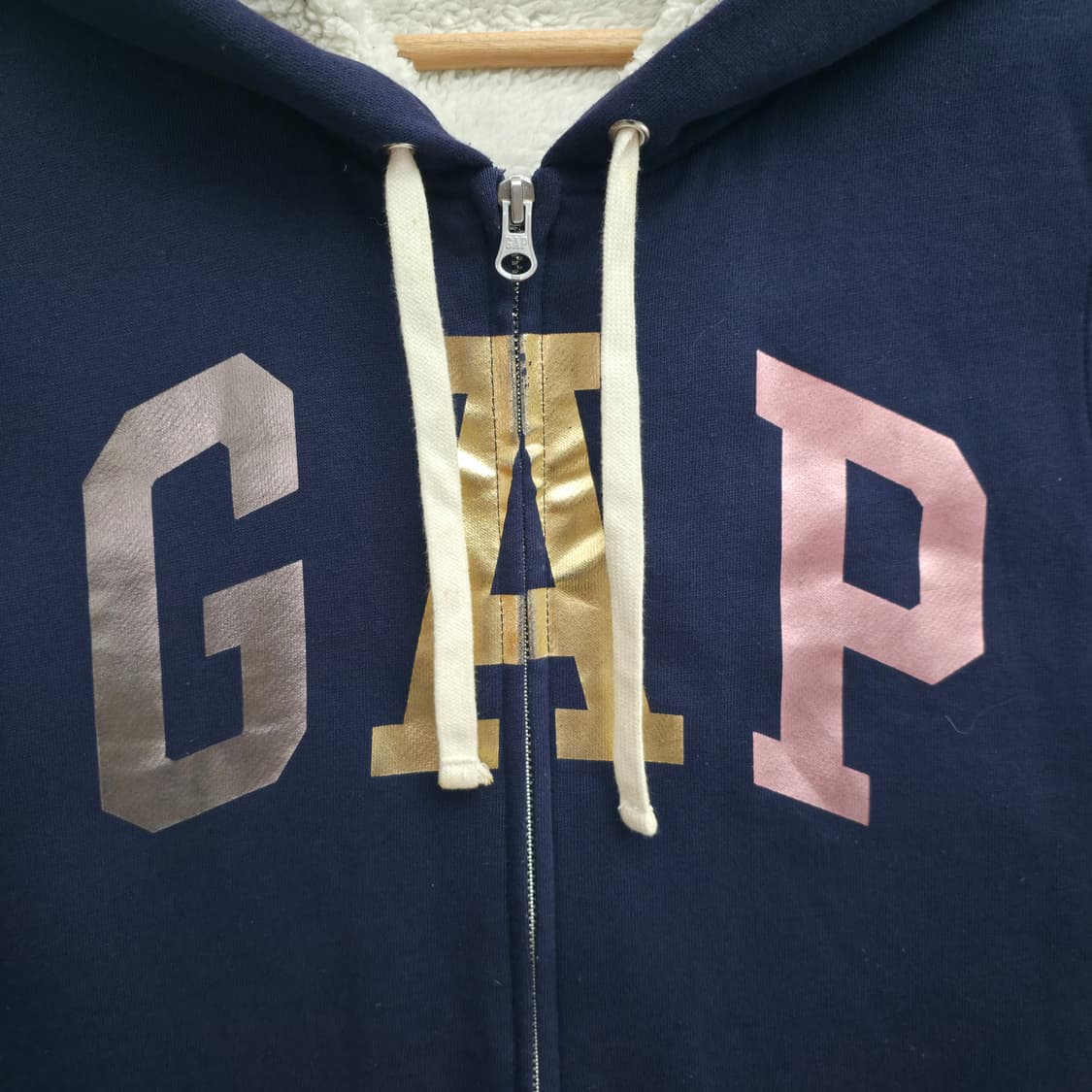 [S] GAP 갭 네이비 후리스 후드 집업 상품이미지4