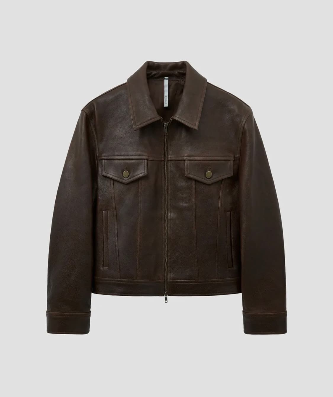 노이어 앤틱 카우 레더 트러커 자켓(브라운) 50사이즈 상품이미지2