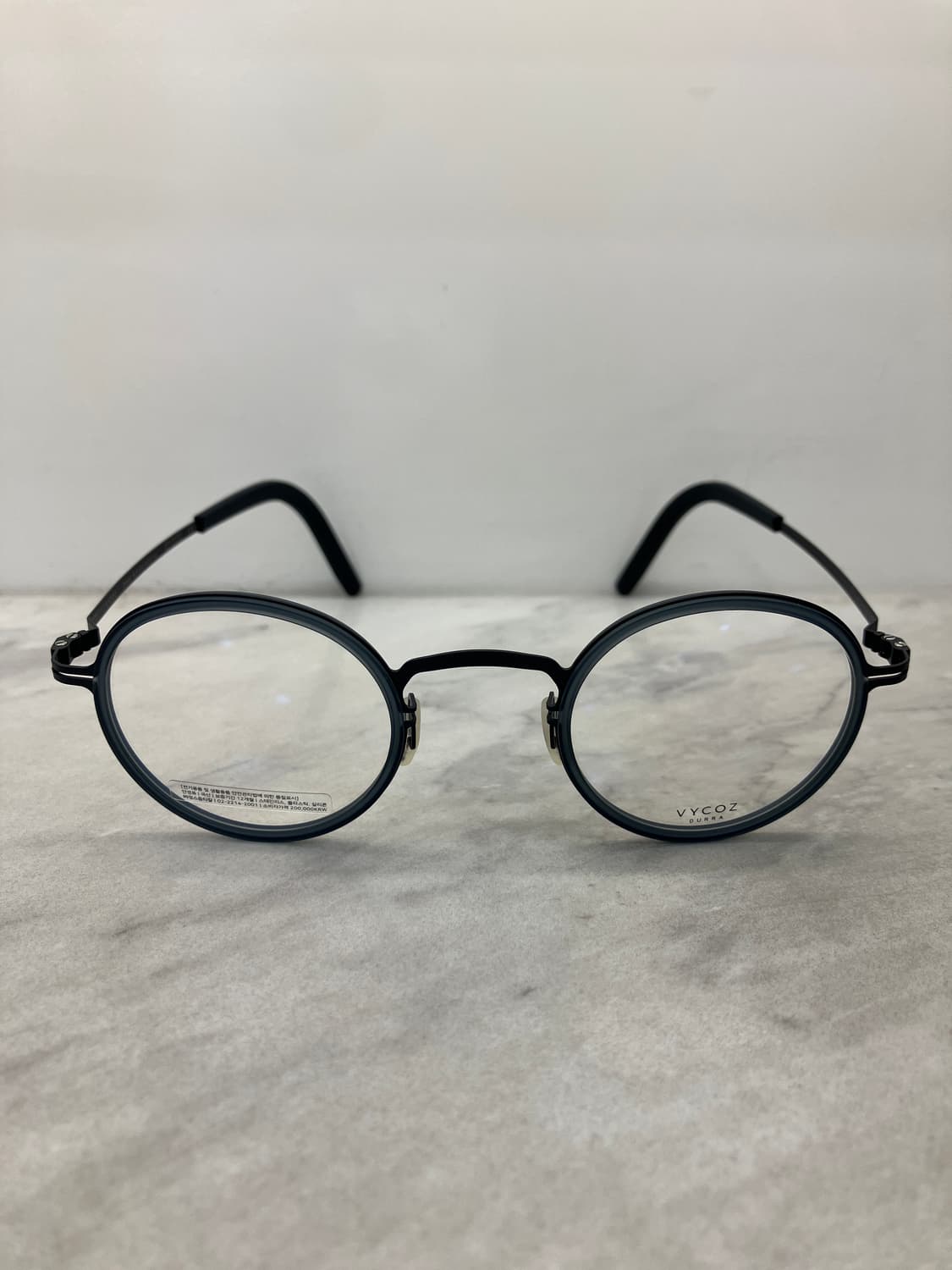 바이코즈 VYCOZ 매트블랙 그레이 솔텍스 라운드 메탈테 안경 상품이미지6