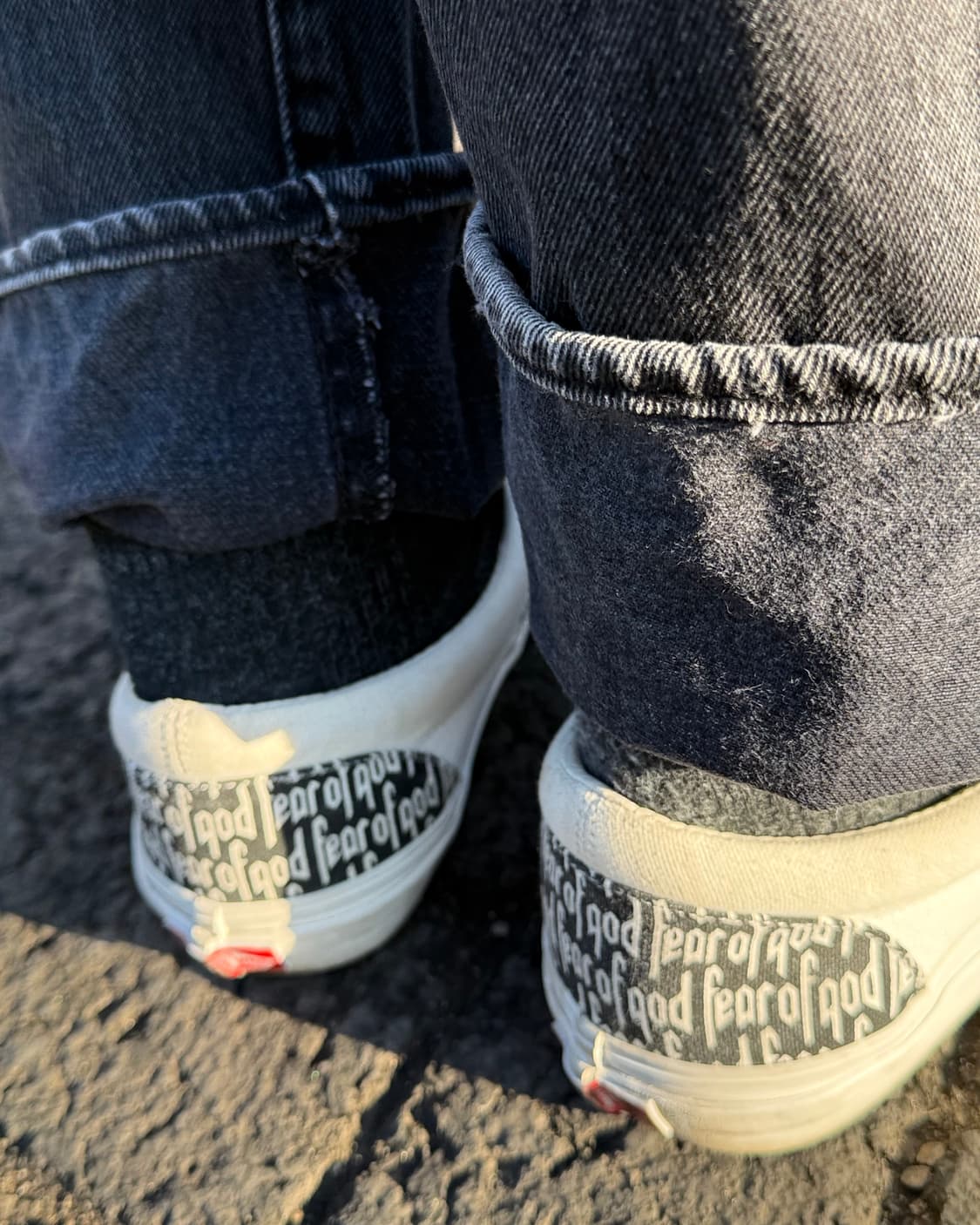 반스 볼트 x 피어오브갓 OG 에라 95 DX 화이트 블랙 US9.5 상품이미지9