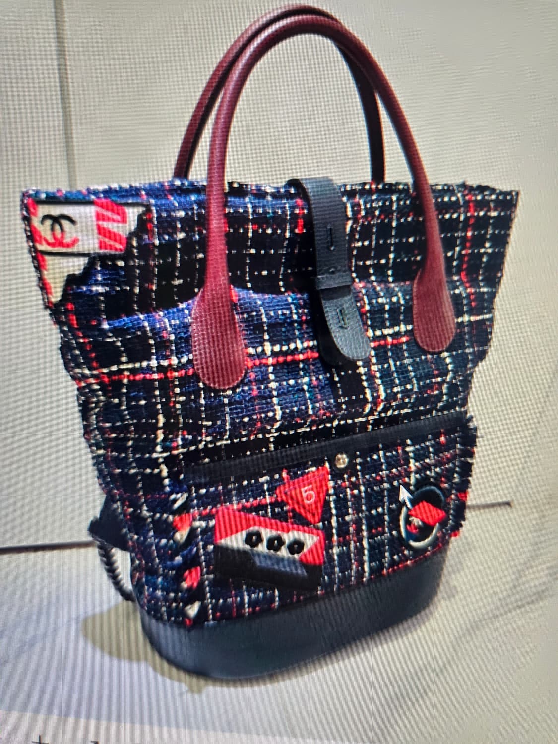 Chanel 크루즈 트위드 백팩 / 토트백 (쇼 샘플 레어템) 상품이미지1