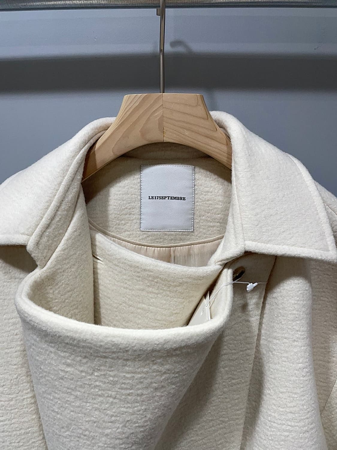 (정품/새상품) 르917 여성 울 드레이프 크롭 자켓 상품이미지2