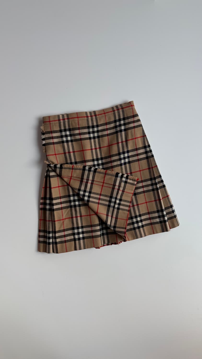 버버리 플리츠 랩스커트 상품이미지4