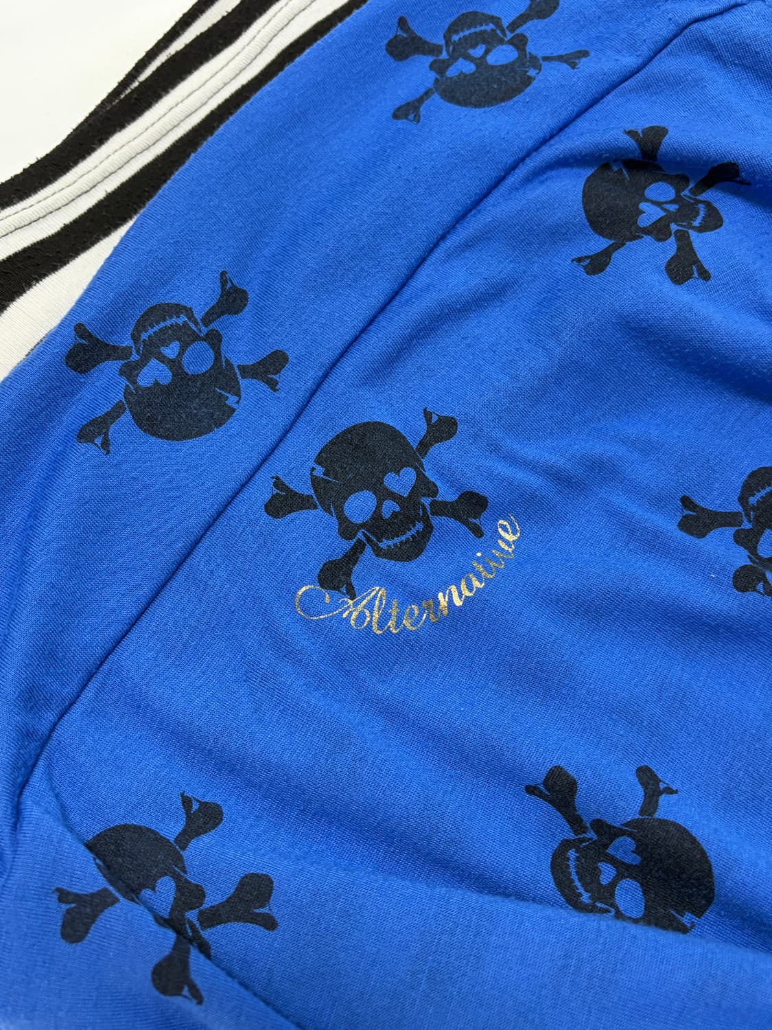 00s 세실맥비 해골 갸루 반팔 & 스트라이프 나시 상품이미지5