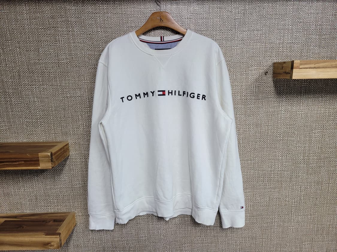 XL 110사이즈 타미힐피거 기모 맨투맨 빅사이즈 오버핏 올드스쿨  상품이미지1