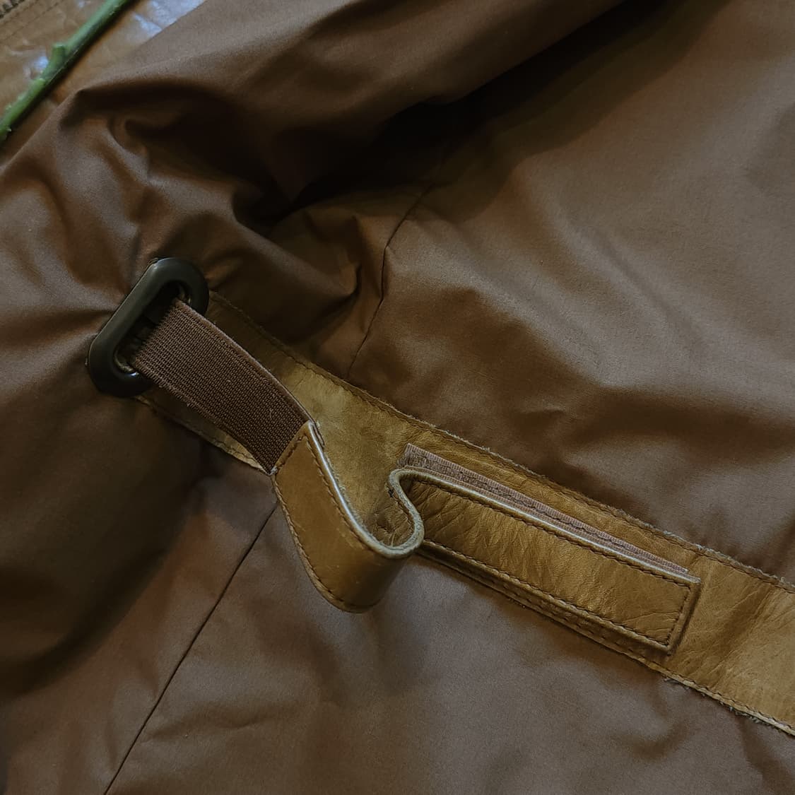 DKNY 도나카란 뉴욕 프렌치 바이커 레더자켓 카멜 M 상품이미지8