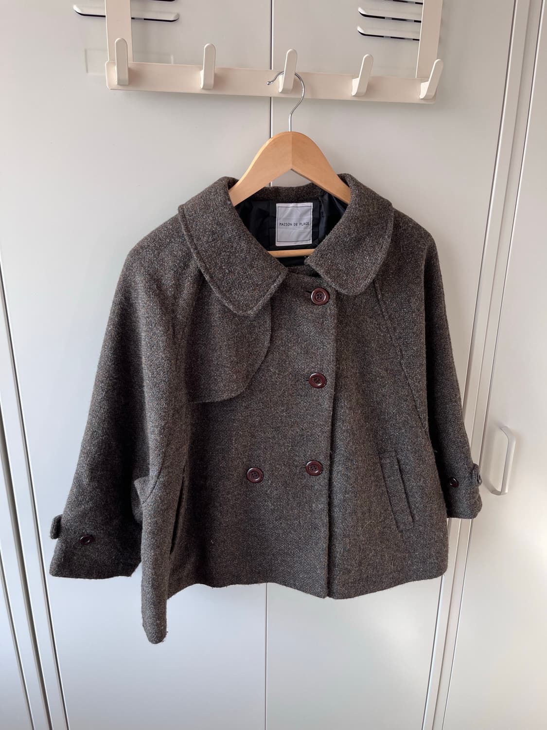 Maison de plage 모리걸 둥근카라 더블 버튼 울 코트 상품이미지8