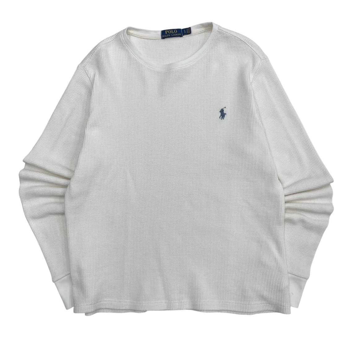 폴로 랄프로렌 네이비포니 화이트 와플 롱슬리브 L 상품이미지2