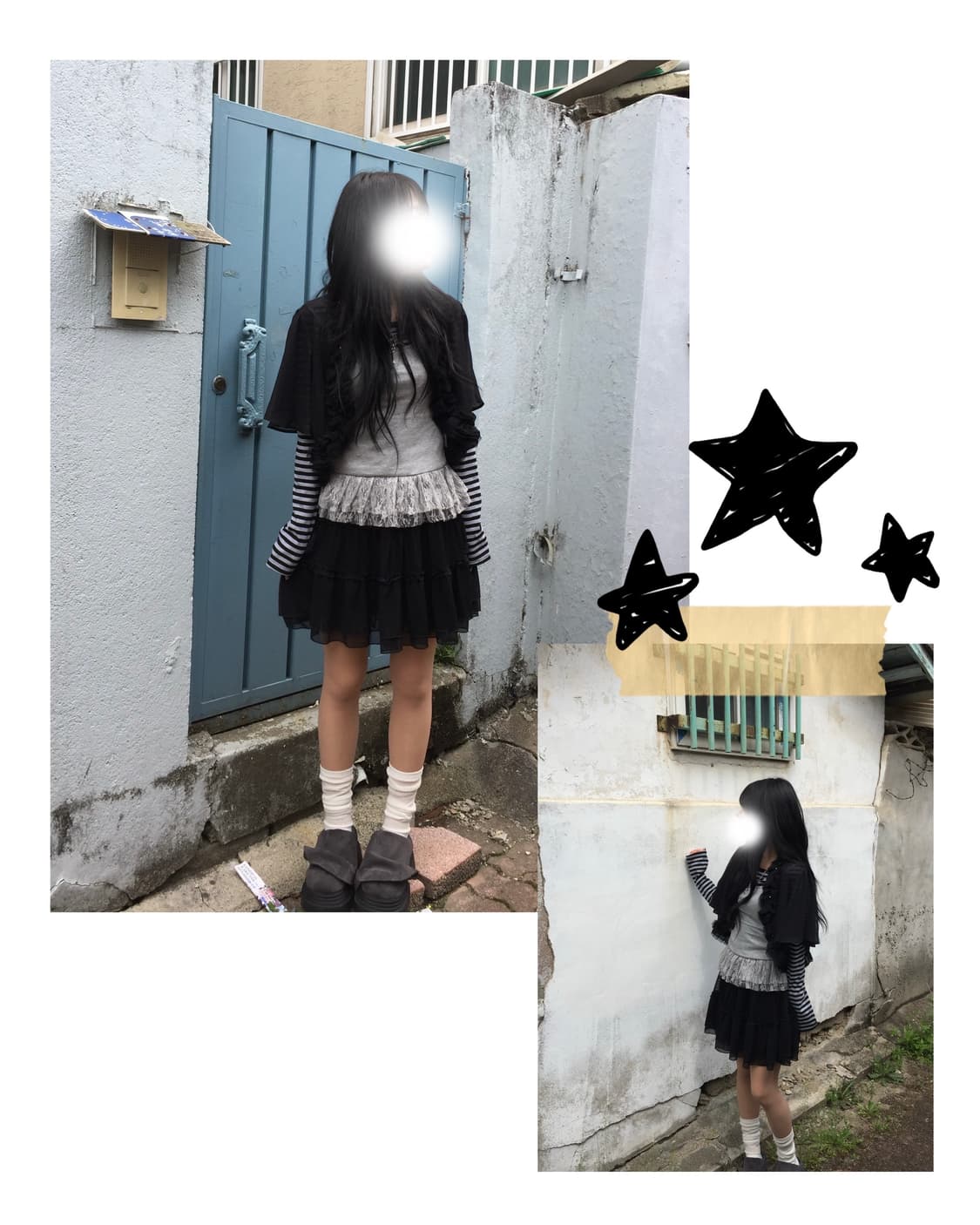 빈티지 레이어드 코디세트 상품이미지3