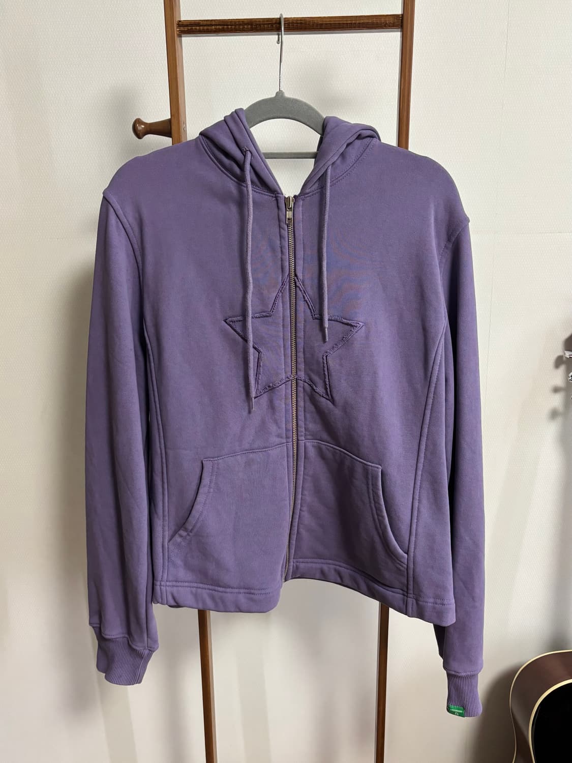 노컨텐츠 스타 패치 후드집업 상품이미지1