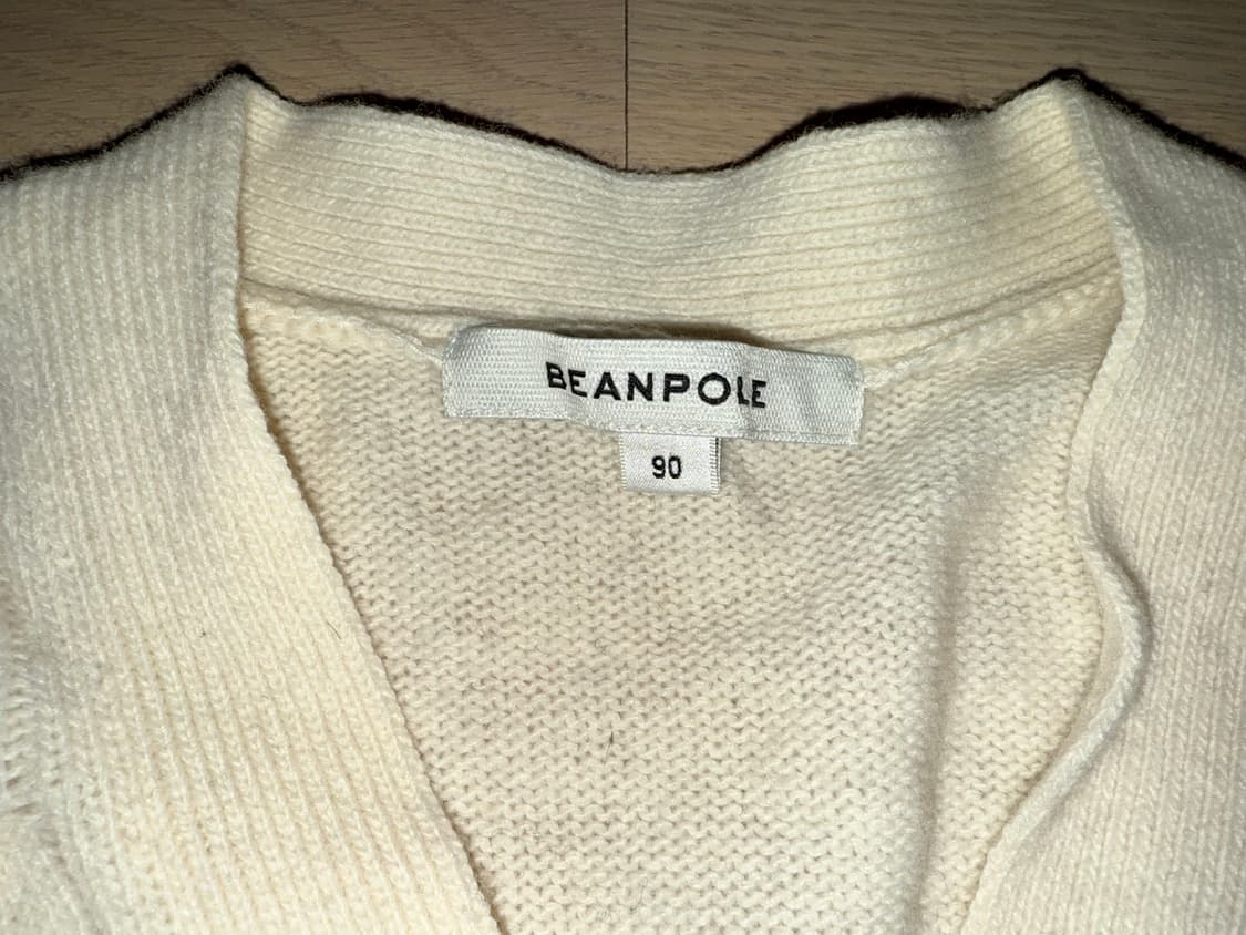 빈폴 케이블 꽈배기 니트 가디건 (아이보리) 90 상품이미지4