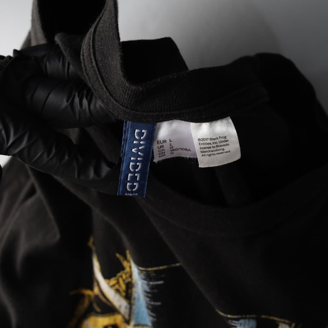 에이치엔엠 디바이디드 건즈앤로지스 밴드 반팔티 L 상품이미지5