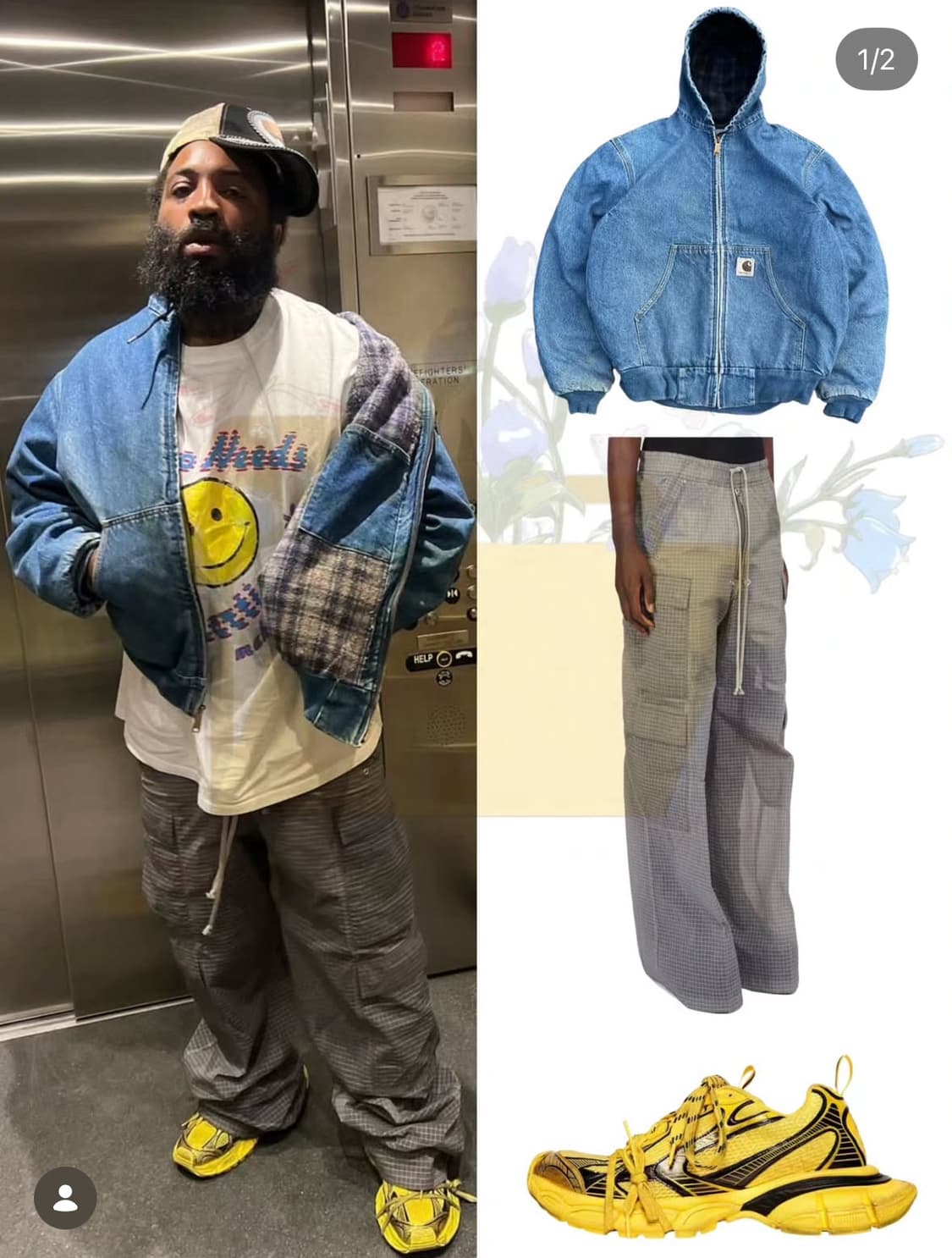 빈티지 칼하트 덕 액티브 데님 자켓 XL 상품이미지7