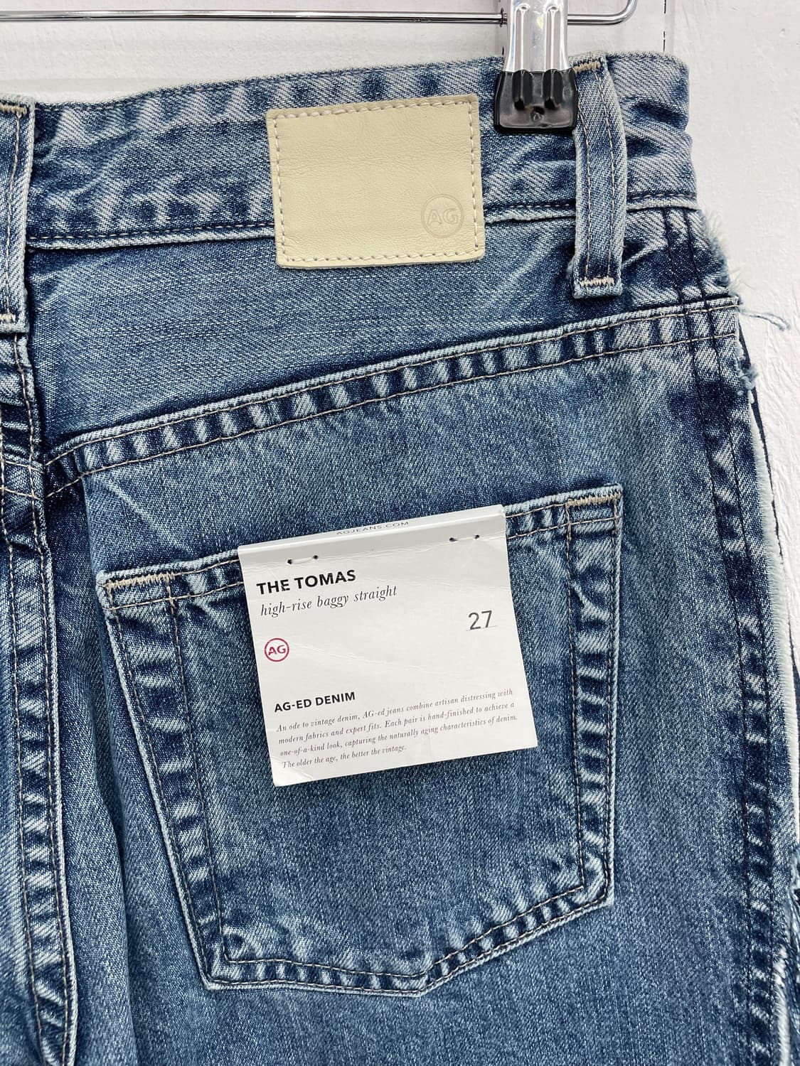 AG 아드리아노 골드슈미드 패널 리워크 와이드 데님 팬츠 상품이미지7