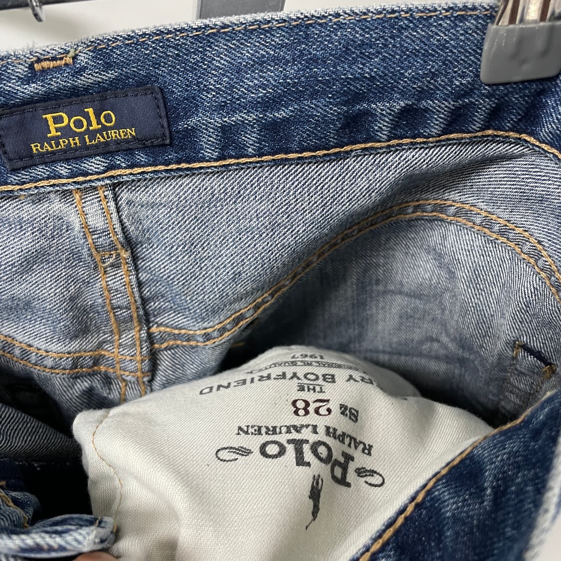 폴로 랄프로렌 패치워크 데님 팬츠 28 상품이미지6