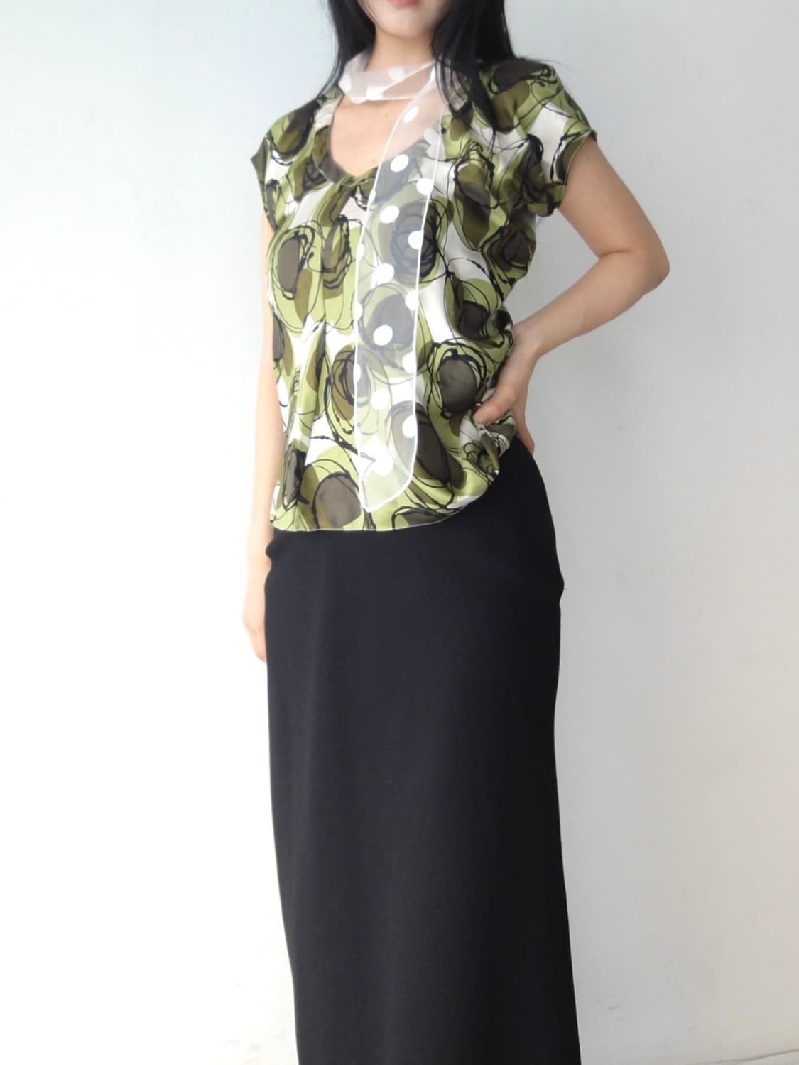 MARNI silk greeny top 상품이미지4