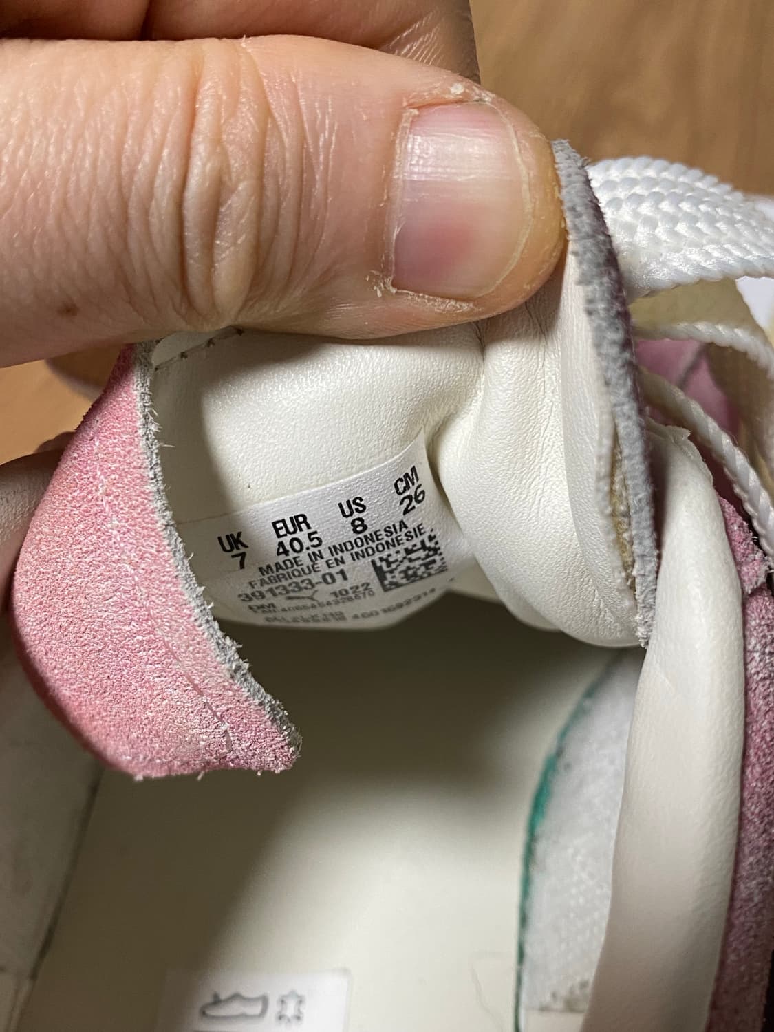 퓨마x루이지 핑크 스웨이드 비보이 아메리칸 뷰티 상품이미지6