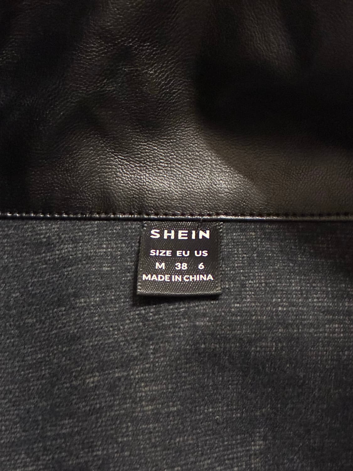 세미크롭 가죽 자켓 상품이미지4