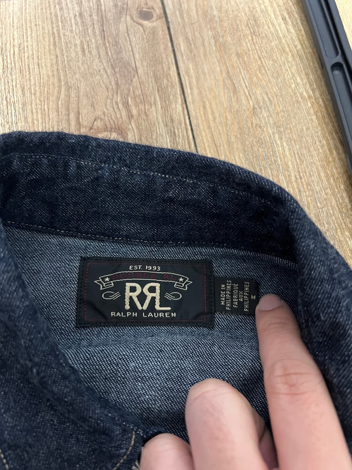 택포28) RRL 더블알엘 웨스턴 셔츠 린스드 원워시 M 상품이미지4