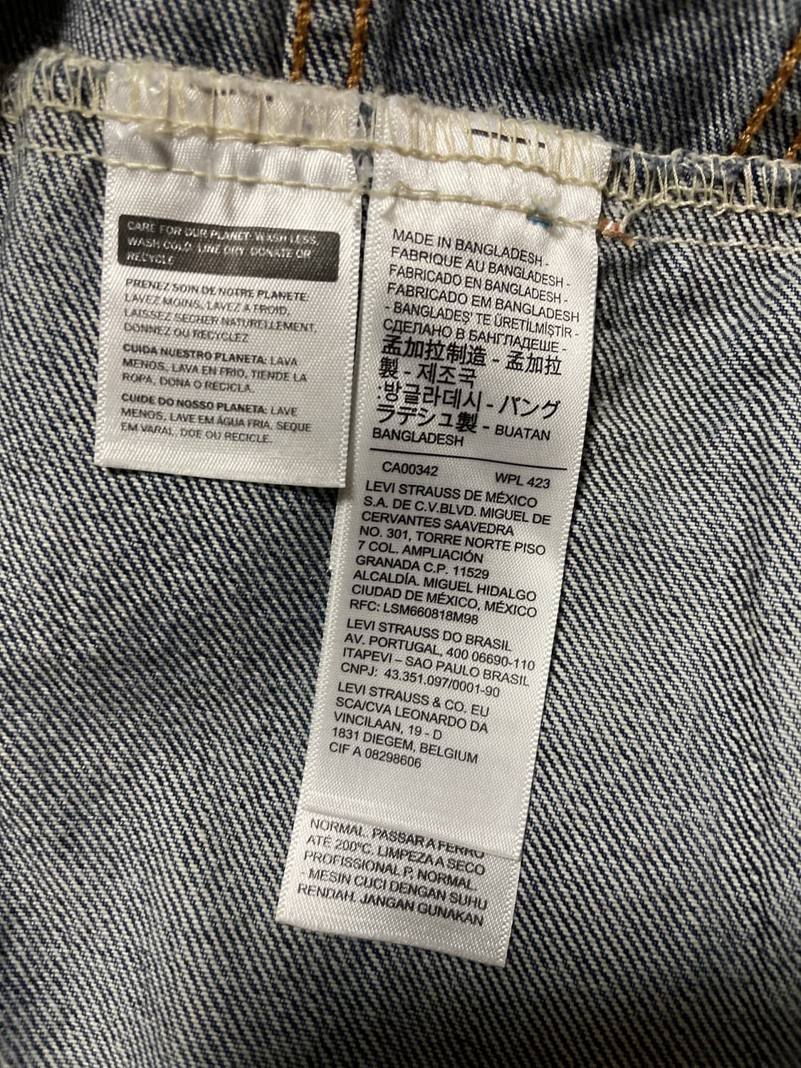 리바이스 프리미엄 빅E 블랭크 탭 타입3 데님 트러커 청자켓 상품이미지6