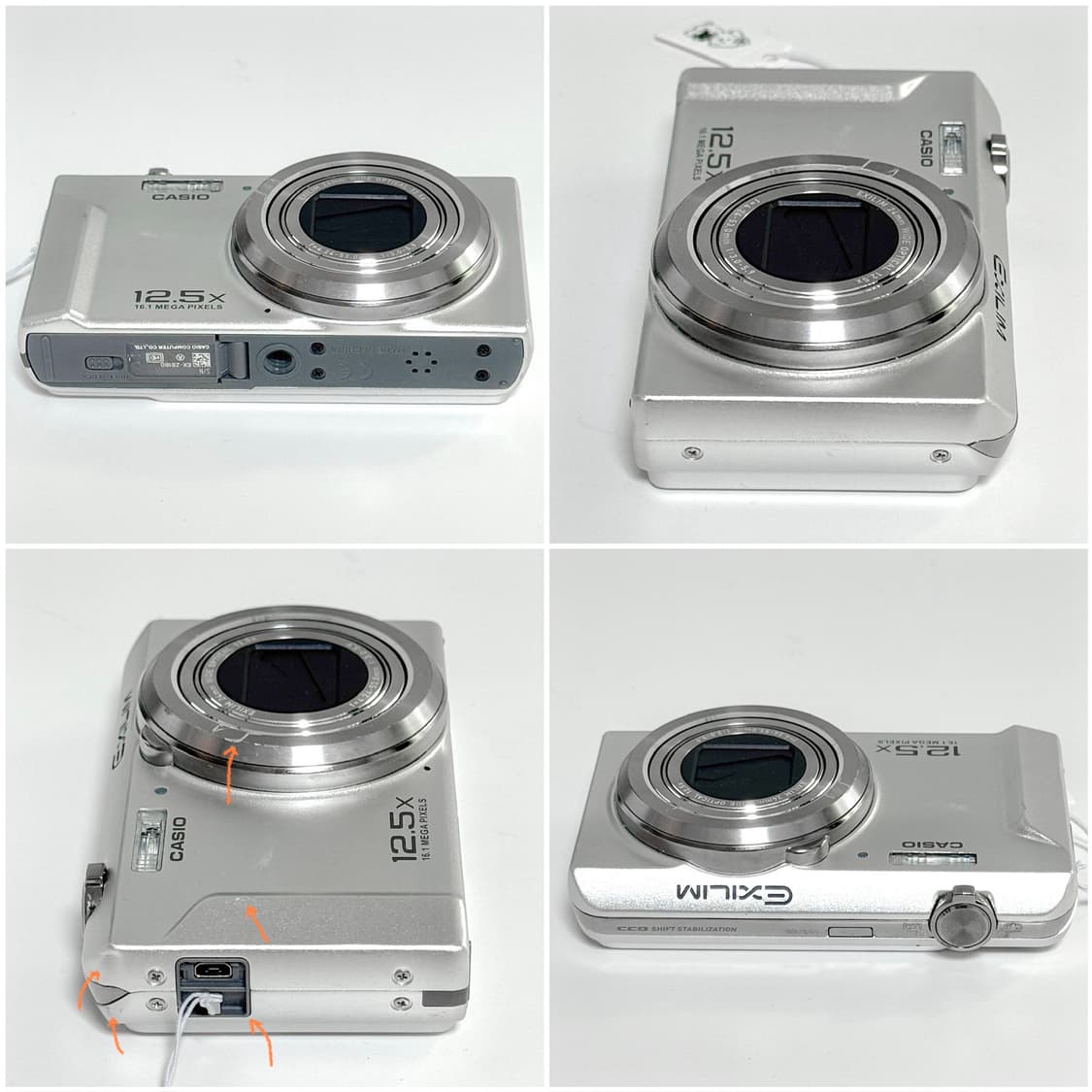 카시오 엑슬림 ZS160 실버 빈티지디카 상품이미지4