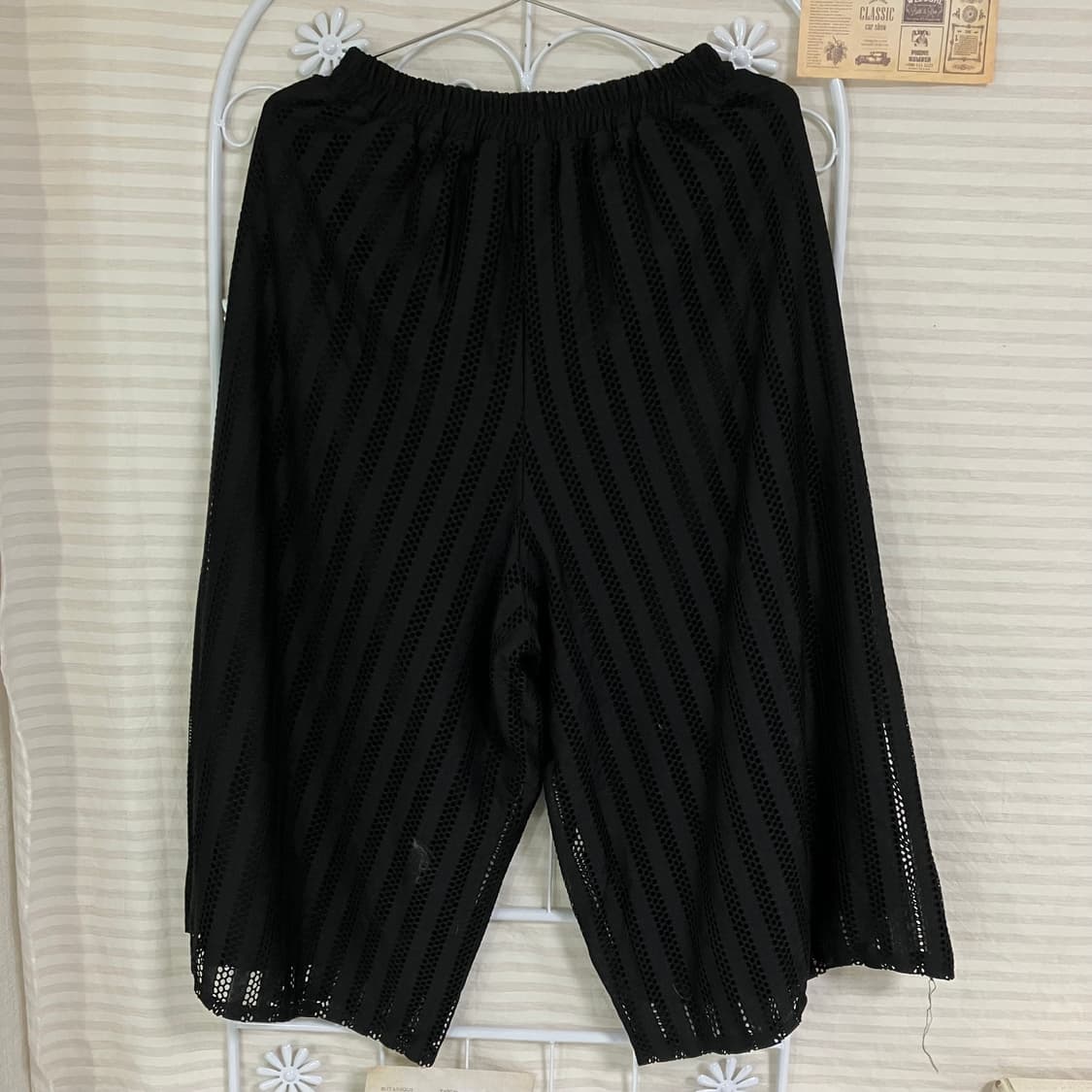 빈티지 블랙 플리츠 팬츠 907 y2k 스트릿 모리 갸루 일본빈티지 펑키 상품이미지2