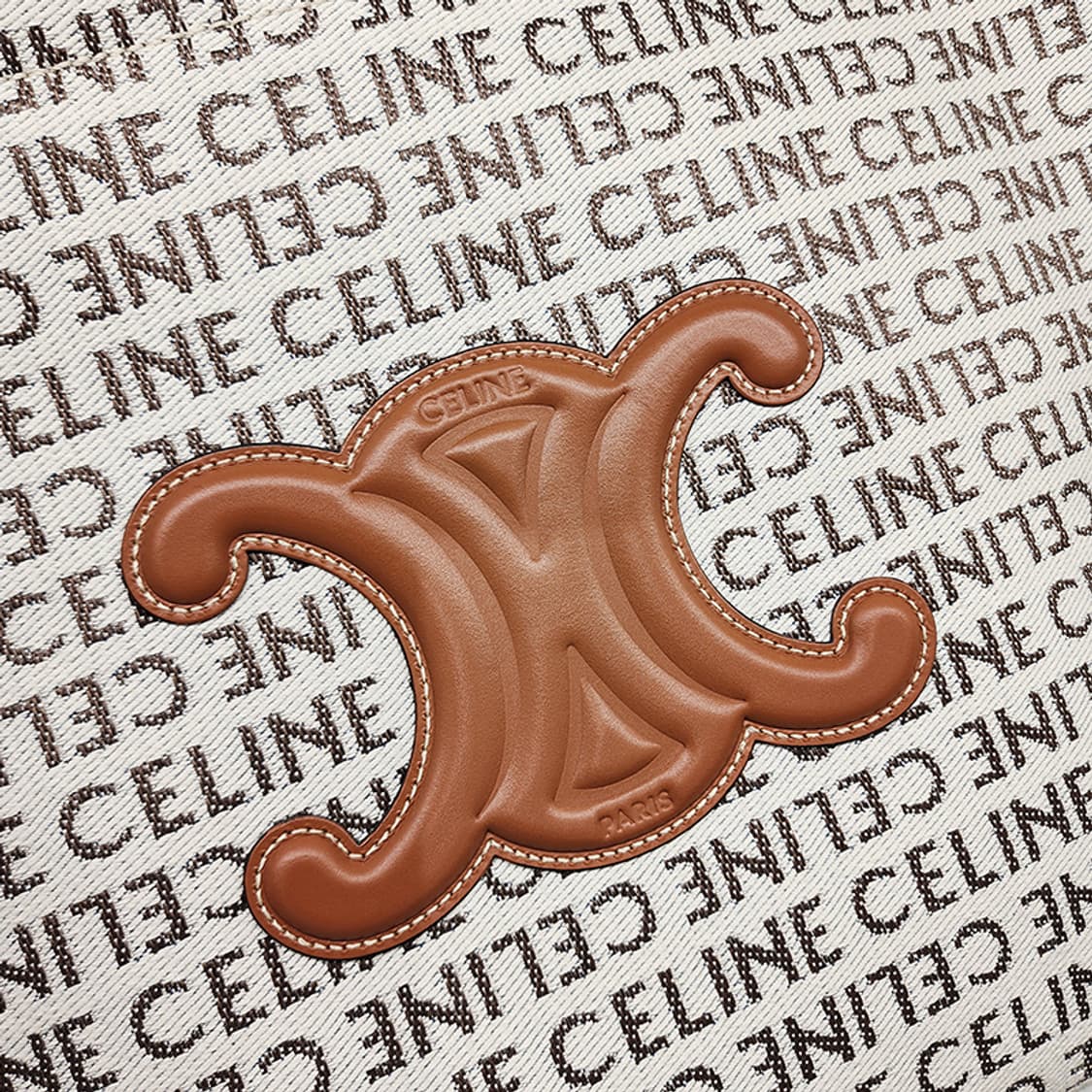 셀린느 196762 올오버 텍스타일 라지 카바스 타이스 내츄럴 탄 상품이미지5