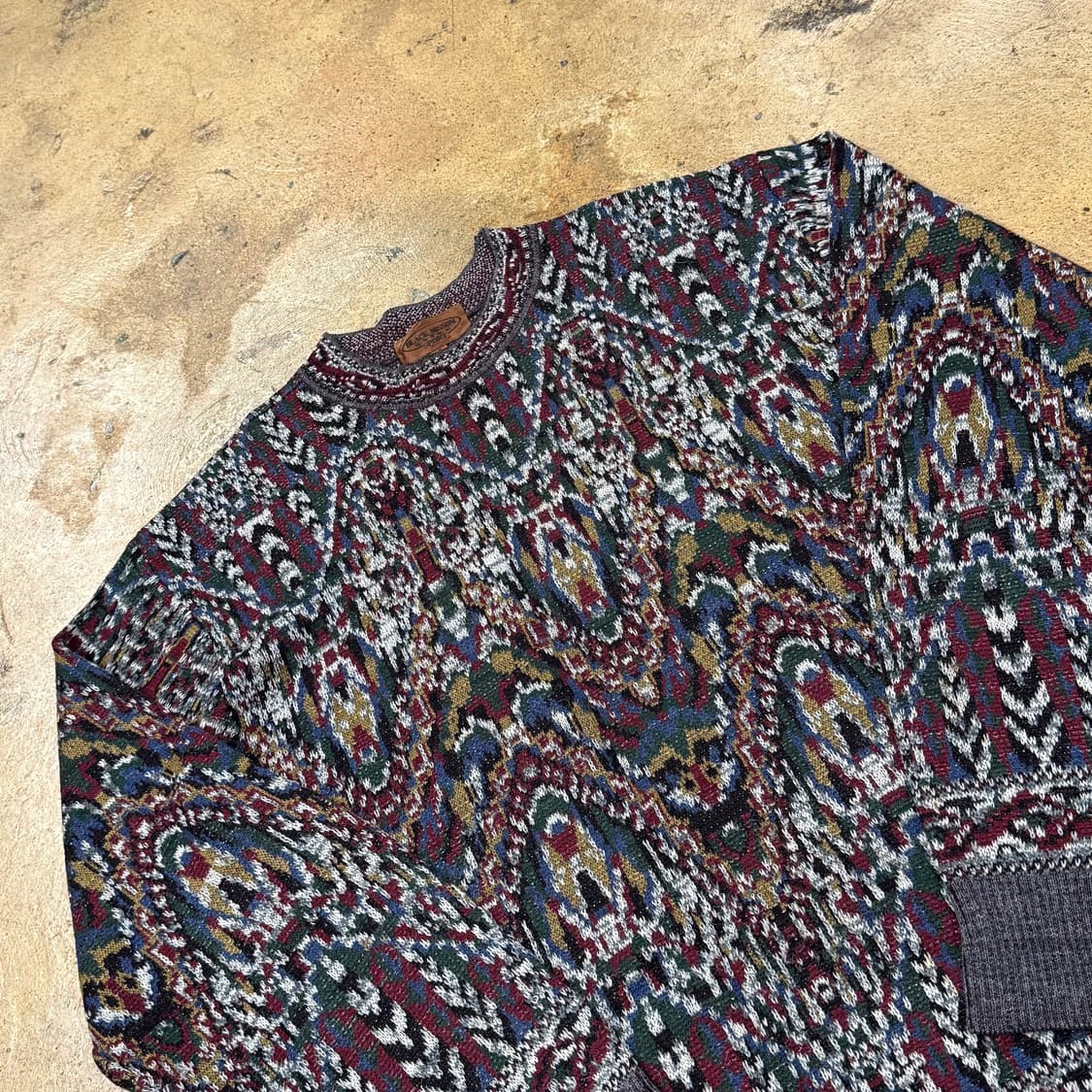 [정품/4] 올드스탁 빈티지 패턴 니트 스웨터 b16 상품이미지1