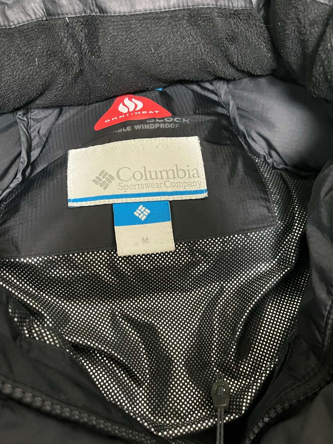 컬럼비아 옴니히트 블랙 패딩 자켓 m 상품이미지3